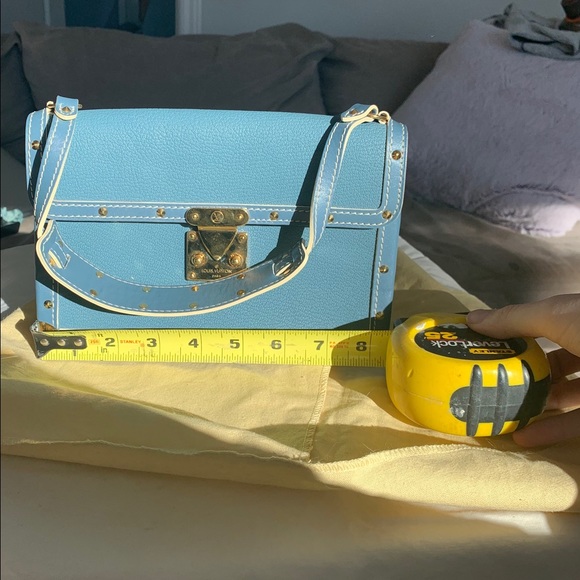 !Price Firm! Louis Vuitton Blue Suhali Leather Bag - Picture 12 of 13